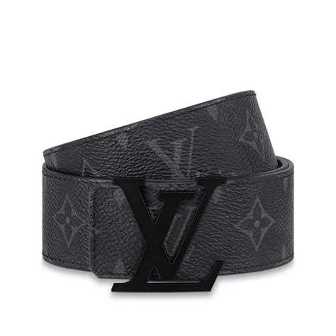 lv initiales 40mm matte black belt